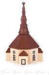 Miniatur Seiffener Kirche natur Breite x Höhe x Tiefe 7 cmx10 cmx7 cm