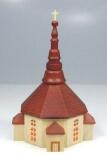 Tischdekoration Seiffener Kirche natur BxHxT 7x11x7cm