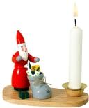 Kerzenhalter Weihnachtsmann Höhe=8cm