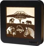 Square Standbild LED Africa , kolonial/ocker LxHxT 29 x 29 x 5,5 cm