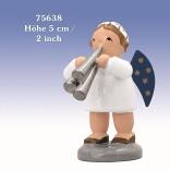 Miniaturfigur Engel mit Schalmei BxTxH= 3x4x5cm
