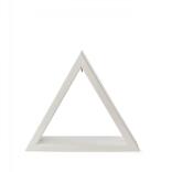 Schwibbogen Beleuchtetes Dreieck weiß mit LED Band 12V/Trafo 100-240V BxHxT 30x26x6cm