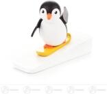 Miniatur Pinguin Snowboardfahrer Höhe ca 4,5 cm