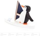 Miniatur Pinguin Surfer Breite x Höhe x Tiefe 7 cmx4,5 cmx2 cm