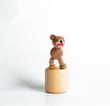 Holzspielzeug Wackelfigur Bär Höhe=7cm