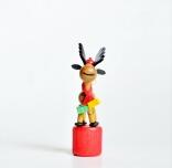 Holzspielzeug Wackelfigur Weihnachtselch Höhe=10,5cm