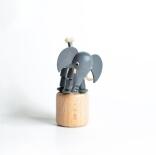 Holzspielzeug Wackelfigur Elefant Höhe=7,5cm