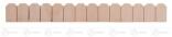 Ersatzteile & Bastelbedarf Schindelreihe aus Sperrholz 14 Schindeln Breite x Höhe ca 23,1 cmx16,5 cm