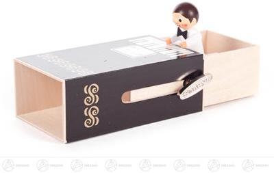 Musikdose Musikdose Piano-Box mit Junge Höhe ca 6 cm