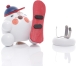 Räucherfigur - Räucherschneeball Weiß mit Snowboard und Capi - Ansicht für Räucherkerze