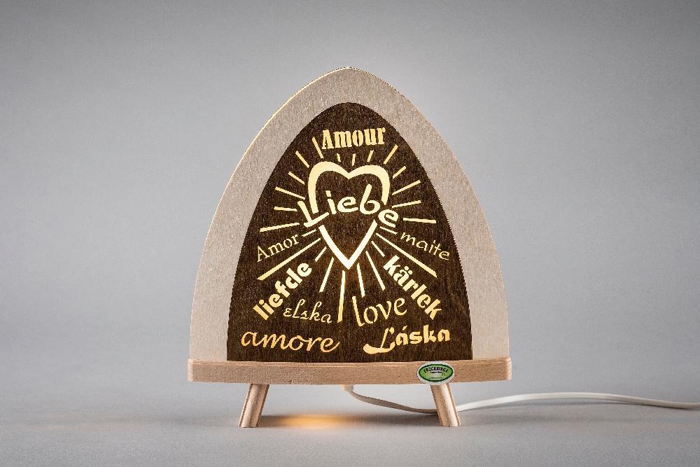 Standleuchte LED Liebe farbig LxHxT 30,0 x 32,0 x 6,0 cm