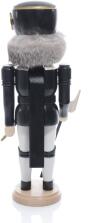Weihnachtsfigur - Nu&szlig;knacker Bergmann Bergmeister mit Axt - Ansicht Hinten - geh&ouml;rt auf