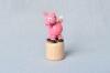 Wackelfigur &ndash; Liebevolles Holzspielzeug Schwein &ndash; H&ouml;he ca. 7,5 cm