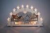 LED Lichterbogen Altstadt mit Fachwerkhäusern und warmen Lichtern aus Holz von Weigla Günter Gläser