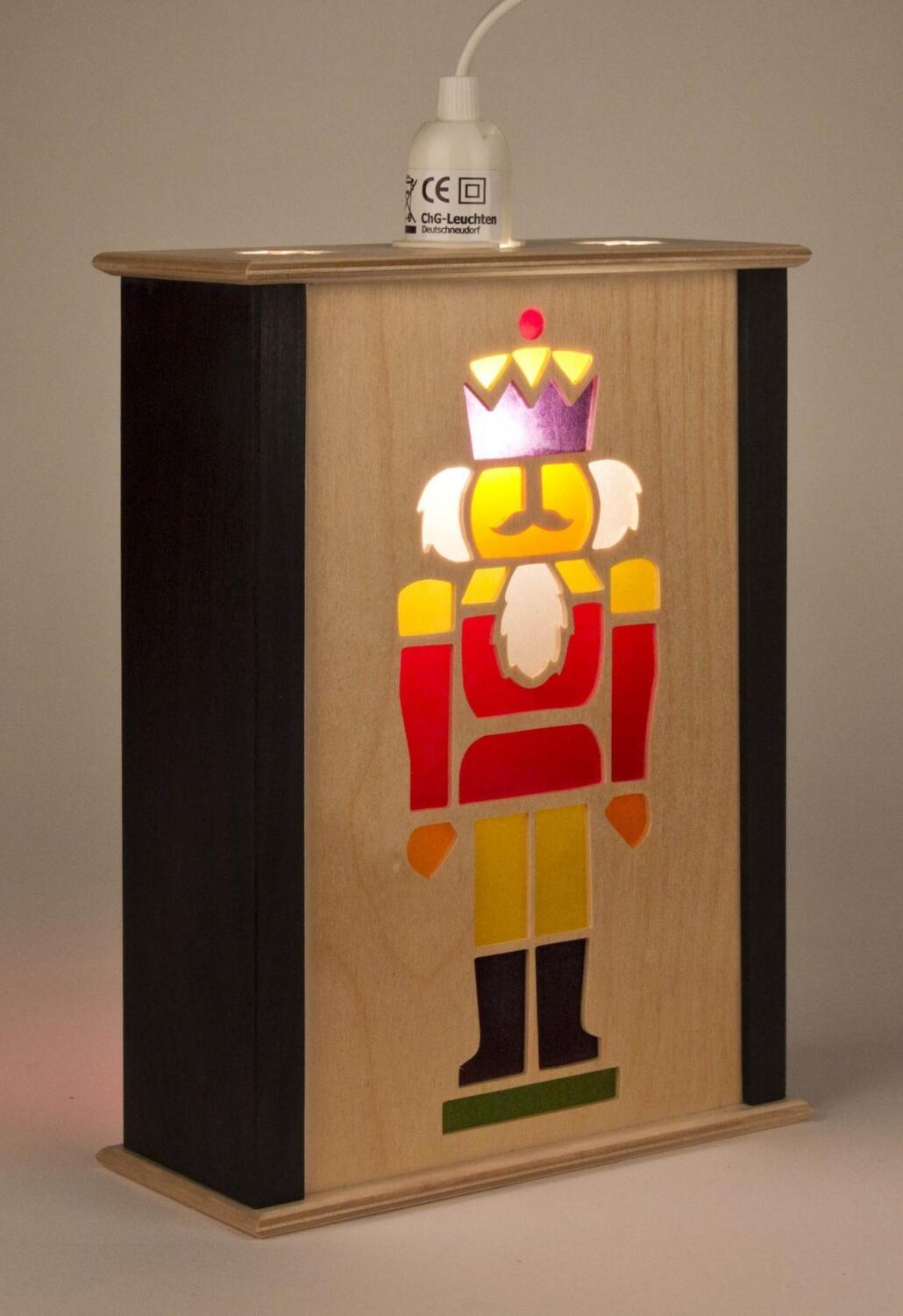 Fensterlaterne Nussknacker, klein BxHxT 17,5x23x8cm