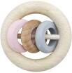 Babyspielzeug Rundrassel mit 3 Ringen rosa BxLxH 85x40x85mm