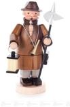 Räuchermann – detailreicher Nachtwächter mit Laterne und Pfeife, dunkelblauer Mantel – BxHxT = 8 x