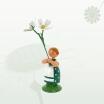 Miniaturfigur Blumenmädchen mit Sternmiere Höhe 12cm