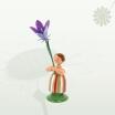 Miniaturfigur Blumenmädchen mit Wiesenglockenblume Höhe 12cm