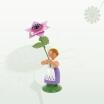 Miniaturfigur Blumenmädchen mit Anemone Höhe 12cm