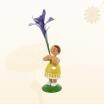 Miniaturfigur Blumenmädchen mit Iris Höhe 12cm