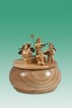Spieldose Engelmusikanten ØxH 15x16cm