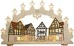 LED Lichterbogen 15 flg. Altstadt mit Fachwerkhäusern und Figuren von Weigla Günter Gläser,