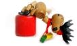 Wackelfigur – Fröhliches Holzspielzeug Weihnachtselch – Höhe ca. 10,5 cm