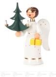 Engel Miniatur mit Weihnachtsbaum Höhe ca 6,5 cm