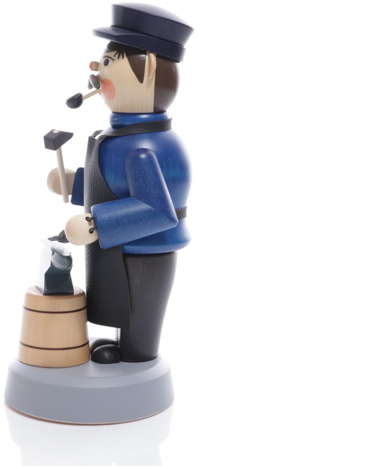 Räucherfigur - Räuchermann Schmied mit Hammer und Amboss - Höhe 30cm
