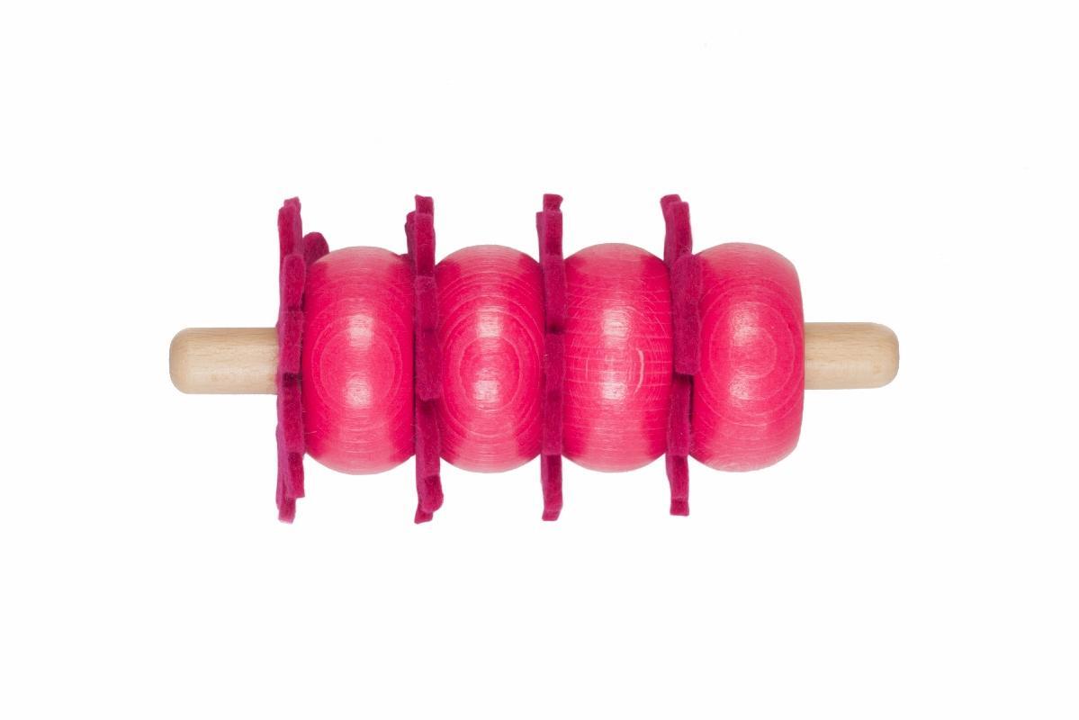 Holzspielzeug - farbenfrohes Steckspiel „Flowerpower“ - LxBxH 310x245x100mm