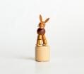 Holzspielzeug Wackelfigur Hase Höhe=8,5cm