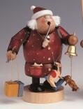 Räuchermann Weihnachtsmann mit Spielzeug BxTxH= 13x11x20cm