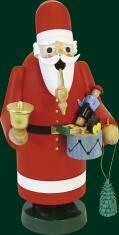 Räucherfigur Weihnachtsmann mit Geschenke Höhe= 18cm
