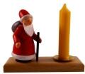 Kerzenhalter Weihnachtsmann bunt HxBxT 8x10x3,5cm