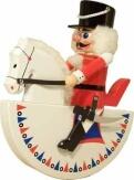Nussknacker – erzgebirgischer Nussknacker Reiterlein Husar in Rot – BxHxT ca. 24,5×27,5×10 cm