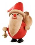 Miniatur Weihnachtsmann mit Glocke H=9cm
