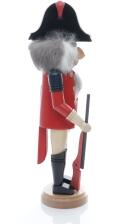 Weihnachtsfigur - Nußknacker Englischer Offizier mit Gewehr und Schwert - Ansicht Rechts