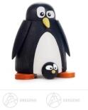 Miniatur Pinguin mit Baby Höhe ca 5 cm