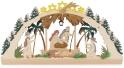Bastelsatz Schwibbogen mit der Geburt Christi und LED-Beleuchtung BxHxT 40x20x5cm