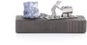 Miniaturbergwerk - Bergmann aus Zinn Huntschieber mit Edelstein - Ansicht Hinten - Ein Eycatcher in jeder Wohnung