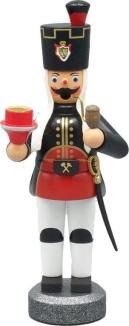 Räuchermann – Bergmann mit Tülle in Weiß – handbemalt – BxHxT ca. 9x24x8 cm