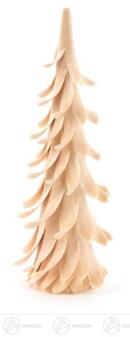 Spiralbaum – filigrane Spiralform aus naturbelassenem Holz, handgefertigt – BxHxT = 6 x 11 x 6 cm