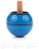 Steh-Auf-Kreisel – farbenfrohes Design in intensivem Blau, traditionell handgefertigt – BxHxT = 3,5 