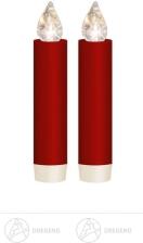 LUMIX CLASSIC MINI S,-Superlight rot, Erweiterungs-Set, 2 Kerzen, 2 Batterien Höhe = 8cm