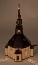 Lichterhaus Seiffener Kirche OHNE Leuchtmittel Höhe 220mm