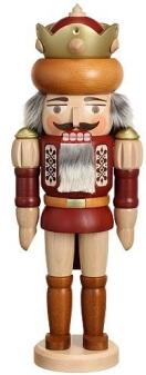 Nussknacker - König mit Krone naturbelassen - Höhe 42 cm