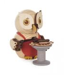 Miniaturfigur Mini-Eule mit Grill BxHxT 5x7x6cm