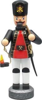 Räuchermann Bergmann mit Licht rot BxHxT 9x24x8cm