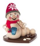 Räucherwurm – traditioneller Weihnachtsmann mit rotem Mantel, liebevoll bemalt – BxHxT = 13 x 13 x